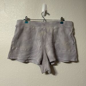 Madewell Waffle Pull-On Sweatshorts in Tie-Dye XL